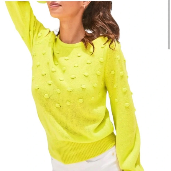 LILLY PULITZER | Tekla Bauble Yellow Pull Over Knit Sweater Lime Green Size xs - Picture 5 of 11
